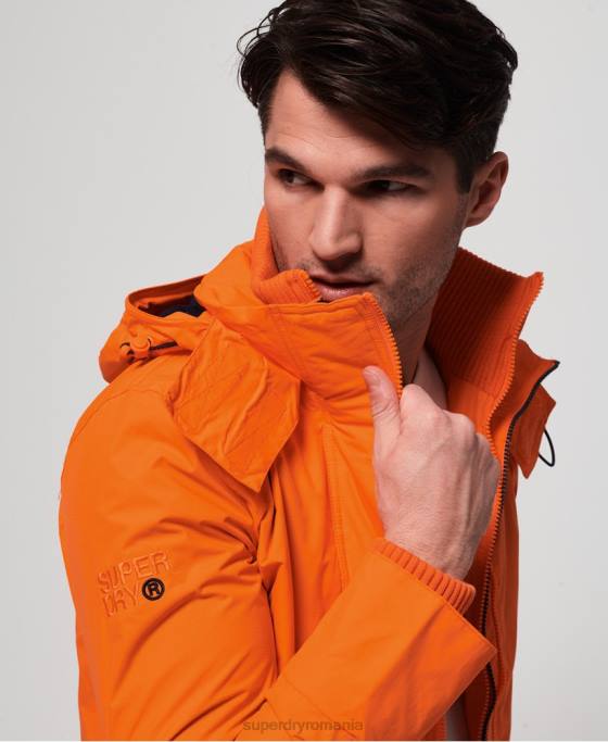Superdry jachetă sd-windcheater cu glugă cu fermoar tehnic îmbrăcăminte albastru bărbați JX0Z4791