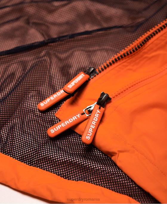 Superdry jachetă sd-windcheater cu glugă cu fermoar tehnic îmbrăcăminte albastru bărbați JX0Z4791