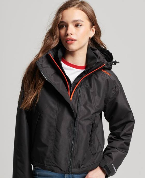 Superdry jachetă sd-windcheater îmbrăcăminte negru femei JX0Z3551