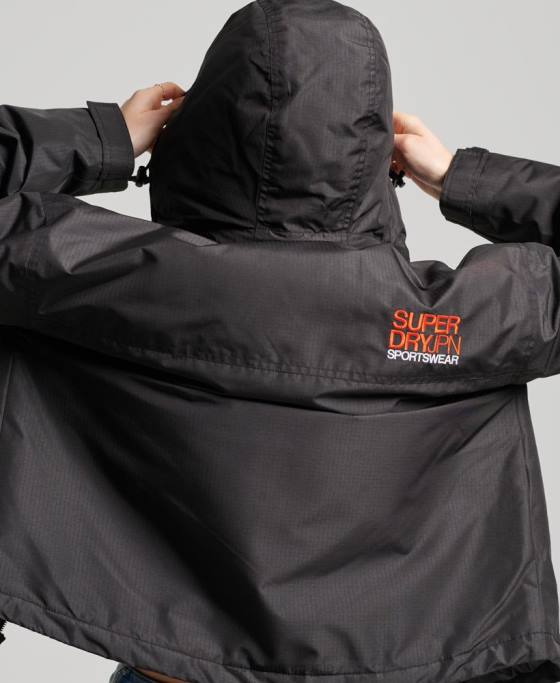 Superdry jachetă sd-windcheater îmbrăcăminte negru femei JX0Z3551