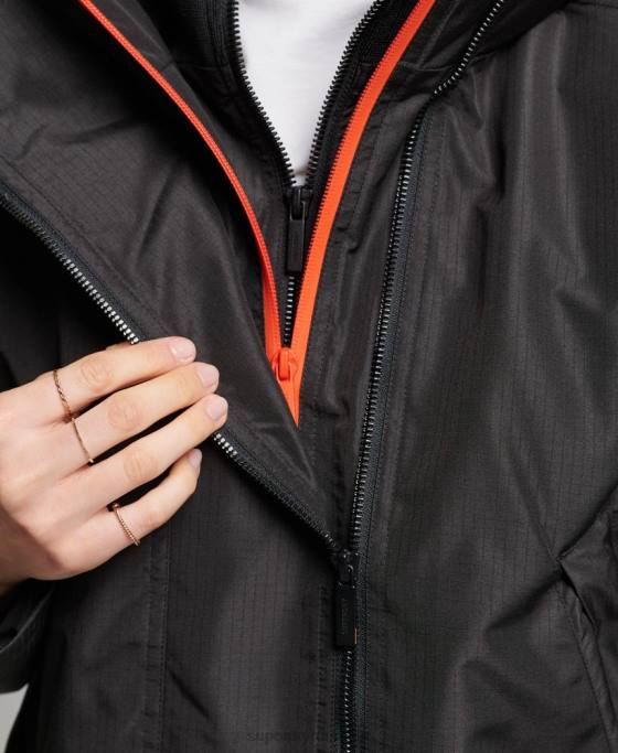 Superdry jachetă sd-windcheater îmbrăcăminte negru femei JX0Z3551