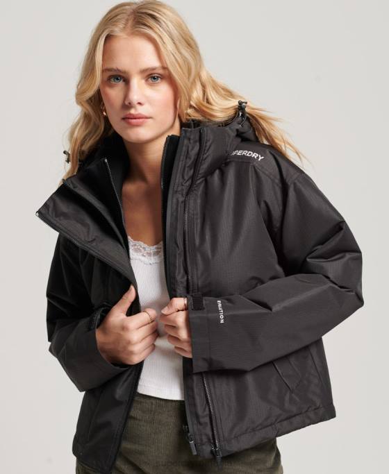 Superdry jachetă sd-windcheater îmbrăcăminte negru femei JX0Z3557