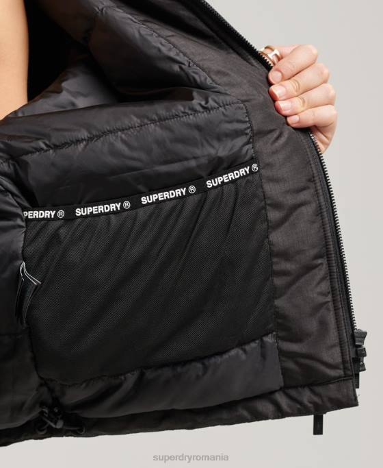 Superdry jachetă sd-windcheater îmbrăcăminte negru femei JX0Z3557