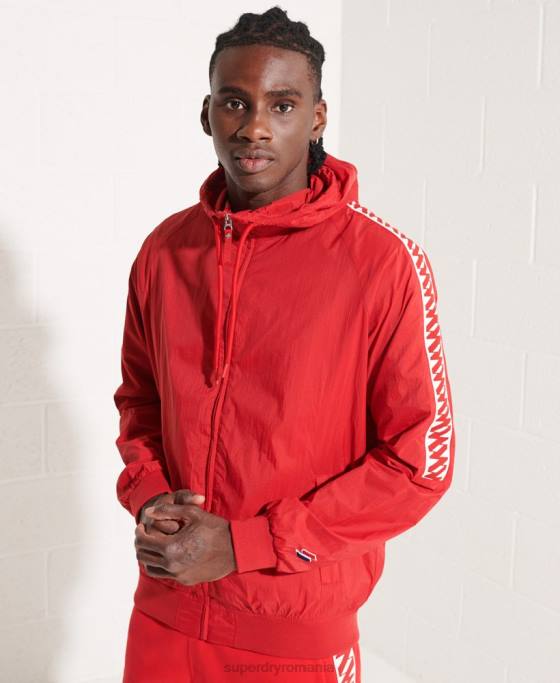 Superdry jachetă sd-windrunner cu glugă îmbrăcăminte roșu bărbați JX0Z4610