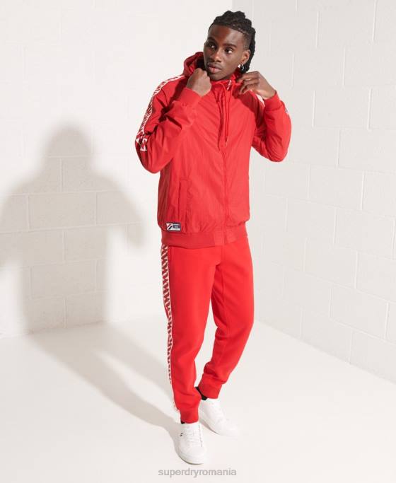 Superdry jachetă sd-windrunner cu glugă îmbrăcăminte roșu bărbați JX0Z4610
