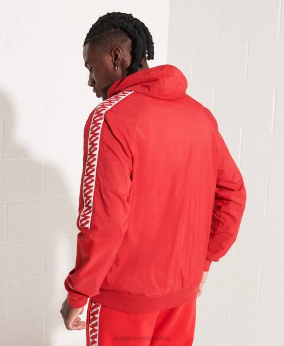 Superdry jachetă sd-windrunner cu glugă îmbrăcăminte roșu bărbați JX0Z4610