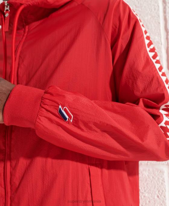 Superdry jachetă sd-windrunner cu glugă îmbrăcăminte roșu bărbați JX0Z4610