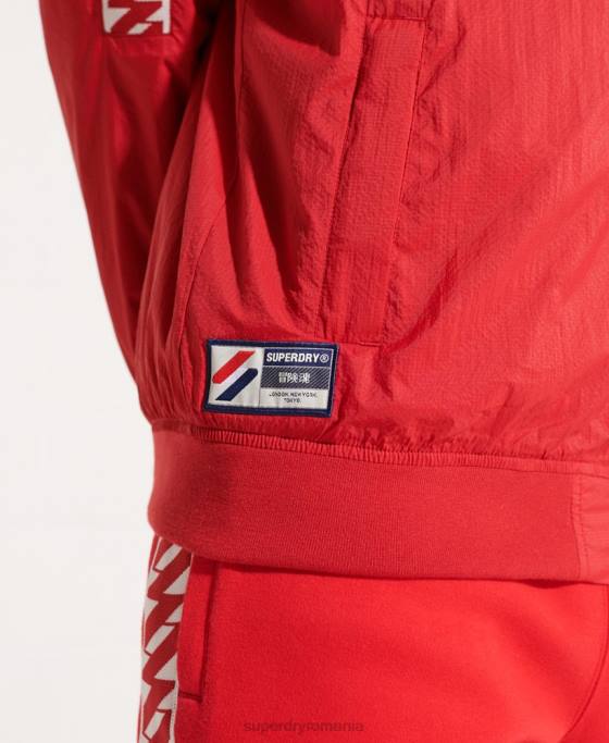 Superdry jachetă sd-windrunner cu glugă îmbrăcăminte roșu bărbați JX0Z4610