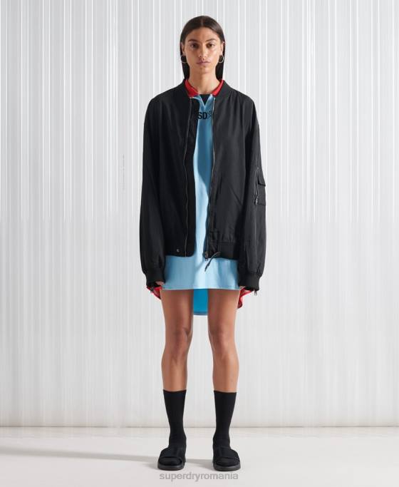 Superdry jachetă sdx future ma1 ediție limitată îmbrăcăminte negru bărbați JX0Z4790