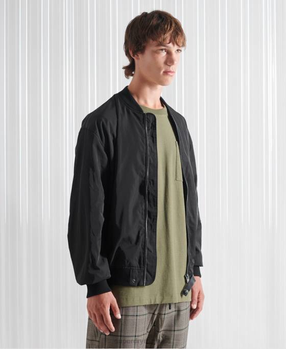 Superdry jachetă sdx future ma1 ediție limitată îmbrăcăminte negru bărbați JX0Z4790