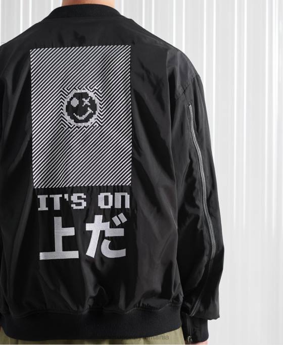 Superdry jachetă sdx future ma1 ediție limitată îmbrăcăminte negru bărbați JX0Z4790