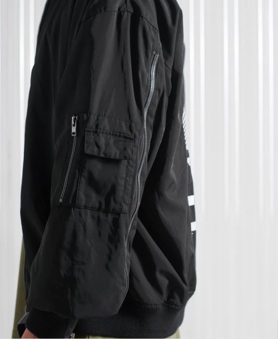 Superdry jachetă sdx future ma1 ediție limitată îmbrăcăminte negru bărbați JX0Z4790