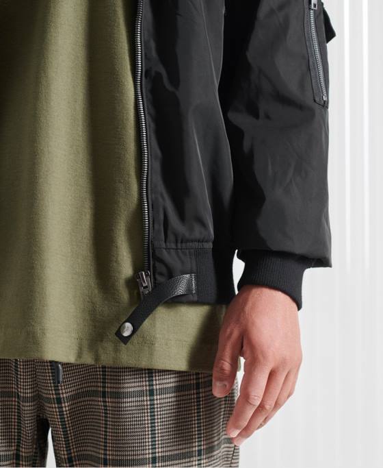 Superdry jachetă sdx future ma1 ediție limitată îmbrăcăminte negru bărbați JX0Z4790