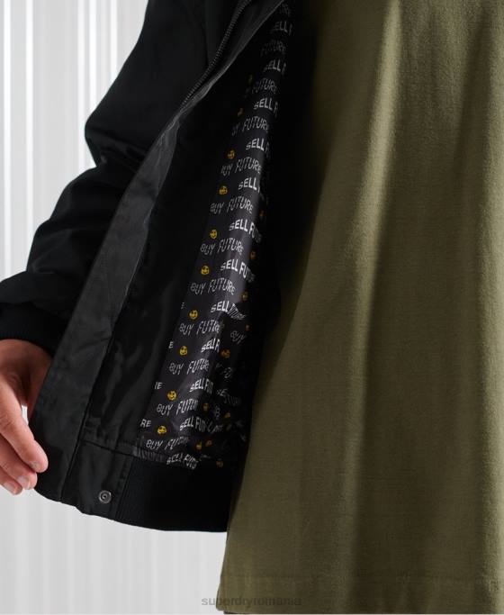 Superdry jachetă sdx future ma1 ediție limitată îmbrăcăminte negru bărbați JX0Z4790