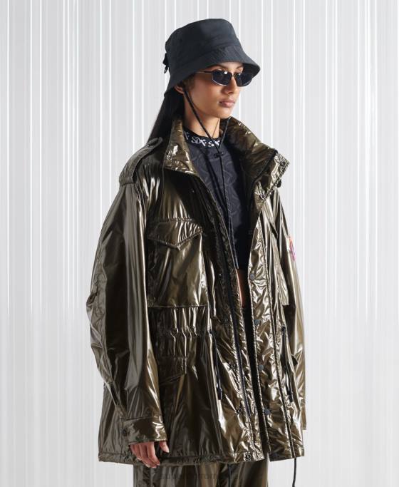 Superdry jachetă sdx m65 ediție limitată strălucitoare îmbrăcăminte verde bărbați JX0Z4584