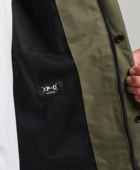 Superdry jachetă shell impermeabilă xpd îmbrăcăminte kaki bărbați JX0Z4693