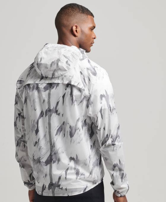 Superdry jachetă shell ușoară impermeabilă îmbrăcăminte gri bărbați JX0Z5401