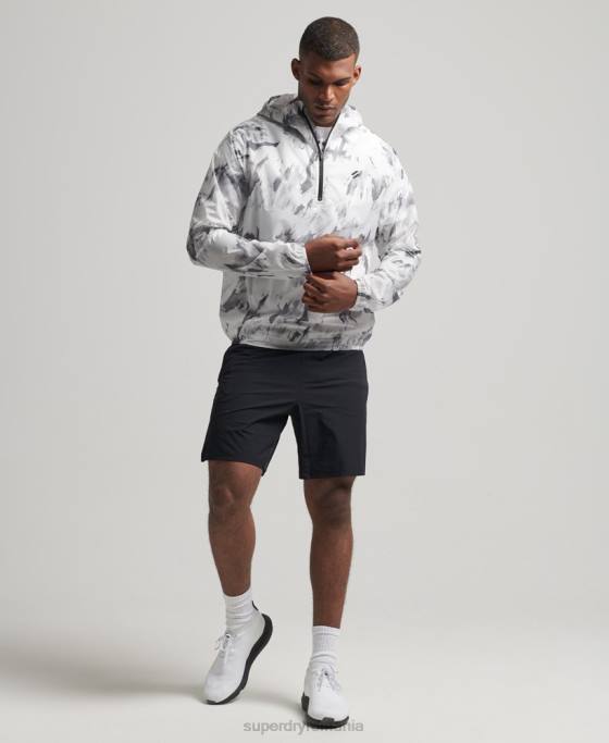 Superdry jachetă shell ușoară impermeabilă îmbrăcăminte gri bărbați JX0Z5401