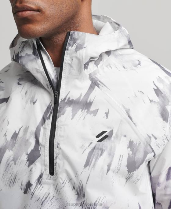 Superdry jachetă shell ușoară impermeabilă îmbrăcăminte gri bărbați JX0Z5401