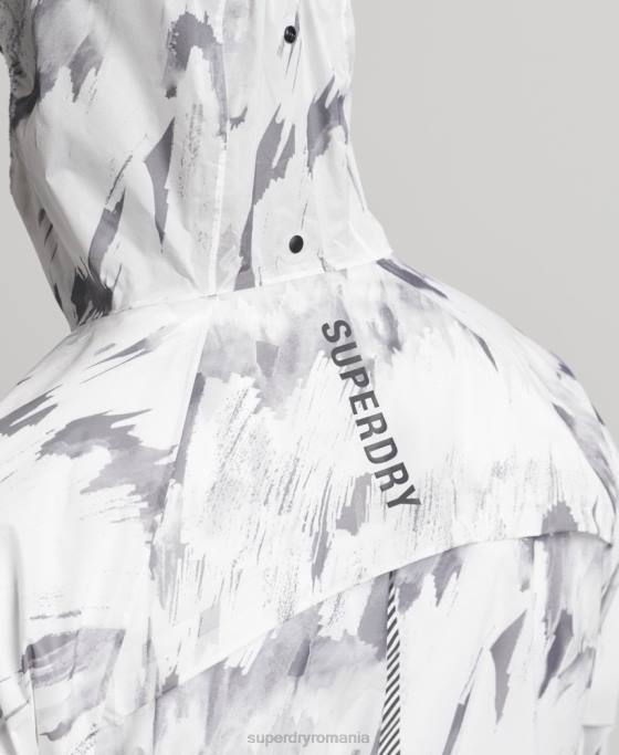 Superdry jachetă shell ușoară impermeabilă îmbrăcăminte gri bărbați JX0Z5401