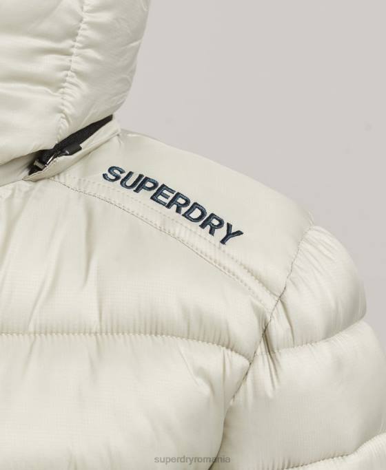 Superdry jachetă sport căptușită decupată ușoară îmbrăcăminte gri femei JX0Z3614