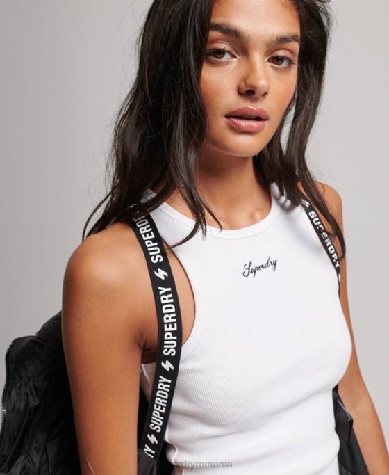 Superdry jachetă sport căptușită decupată ușoară îmbrăcăminte negru femei JX0Z3787