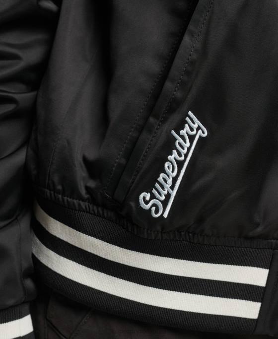 Superdry jachetă sukajan de epocă îmbrăcăminte gri inchis femei JX0Z3542