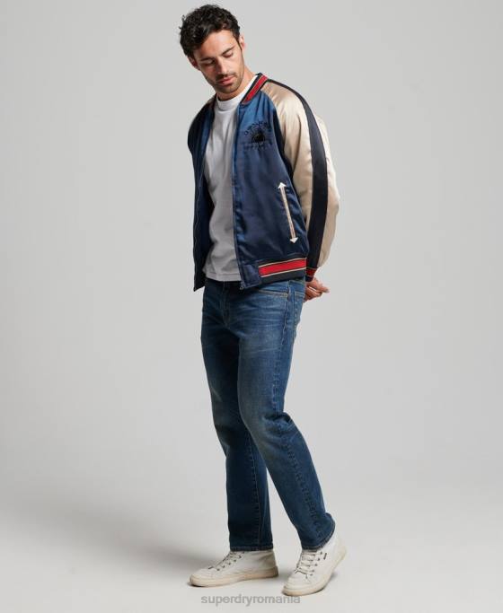 Superdry jachetă sukajan îmbrăcăminte albastru inchis bărbați JX0Z904