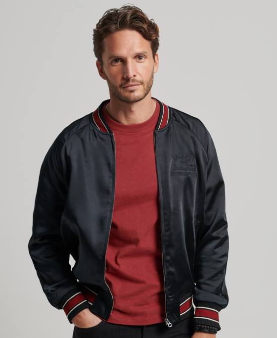 Superdry jachetă sukajan îmbrăcăminte negru bărbați JX0Z935