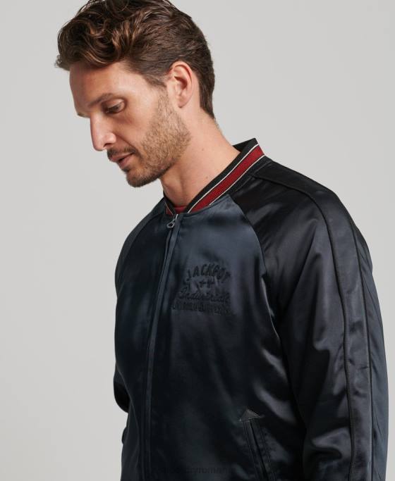 Superdry jachetă sukajan îmbrăcăminte negru bărbați JX0Z935