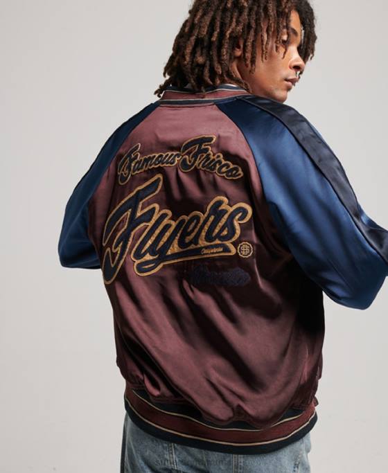 Superdry jachetă sukajan îmbrăcăminte roșu bărbați JX0Z934