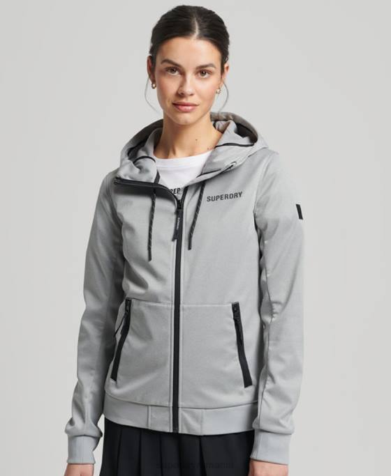 Superdry jachetă tech softshell îmbrăcăminte gri femei JX0Z5411