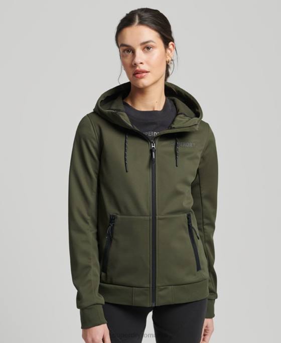 Superdry jachetă tech softshell îmbrăcăminte kaki femei JX0Z5614