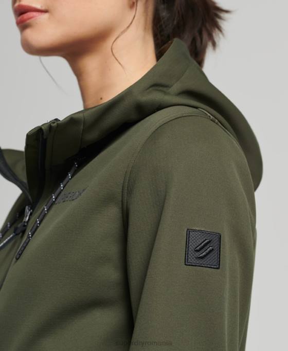 Superdry jachetă tech softshell îmbrăcăminte kaki femei JX0Z5614
