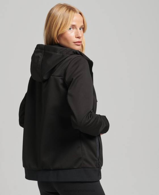 Superdry jachetă tech softshell îmbrăcăminte negru femei JX0Z5554
