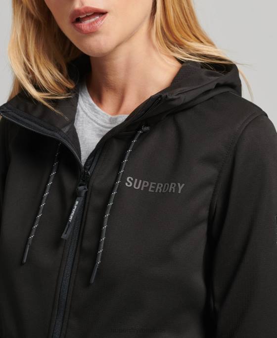 Superdry jachetă tech softshell îmbrăcăminte negru femei JX0Z5554