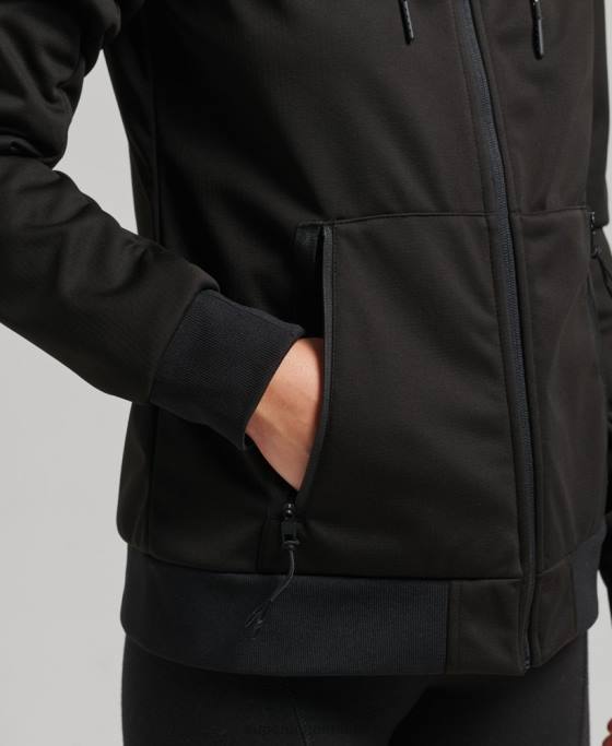Superdry jachetă tech softshell îmbrăcăminte negru femei JX0Z5554