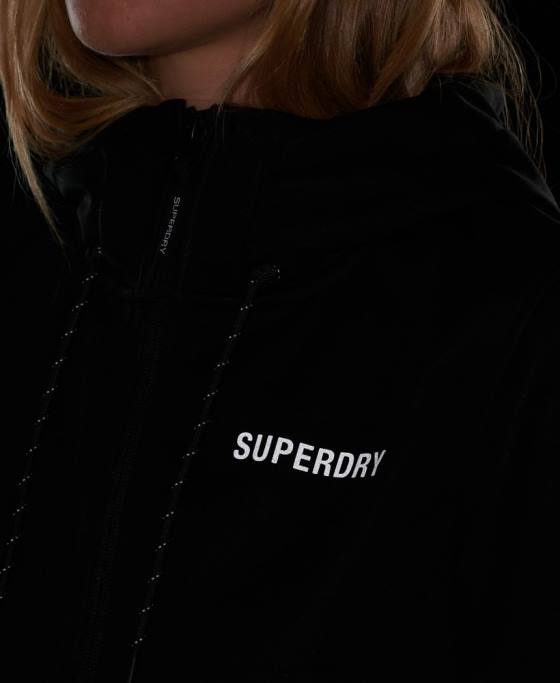 Superdry jachetă tech softshell îmbrăcăminte negru femei JX0Z5554