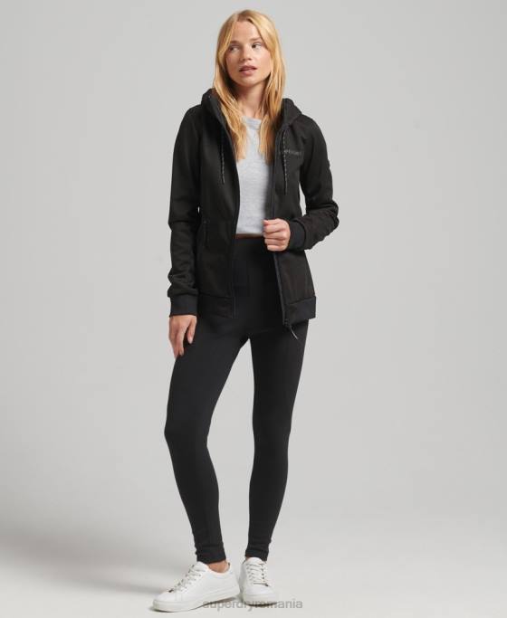 Superdry jachetă tech softshell îmbrăcăminte negru femei JX0Z5554
