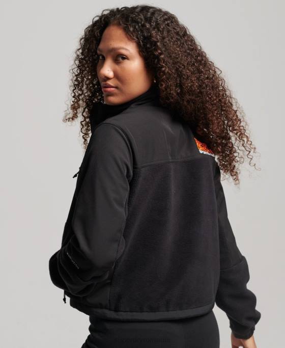 Superdry jachetă trekker code hybrid îmbrăcăminte negru femei JX0Z3615