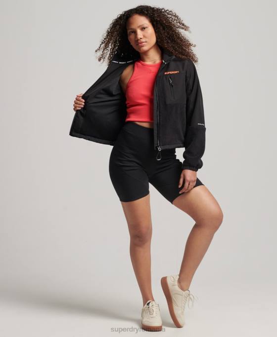 Superdry jachetă trekker code hybrid îmbrăcăminte negru femei JX0Z3615