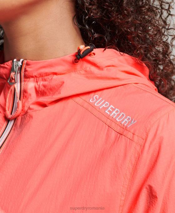 Superdry jachetă ușoară cu logo standard cod îmbrăcăminte coral femei JX0Z3611
