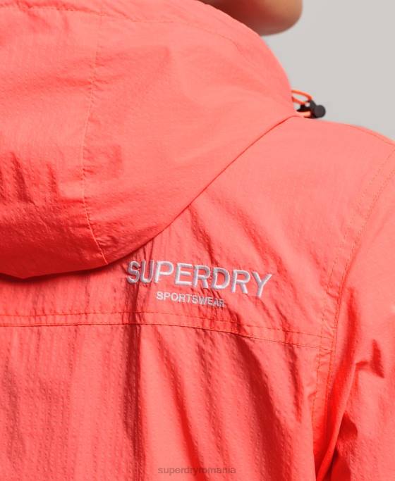 Superdry jachetă ușoară cu logo standard cod îmbrăcăminte coral femei JX0Z3611