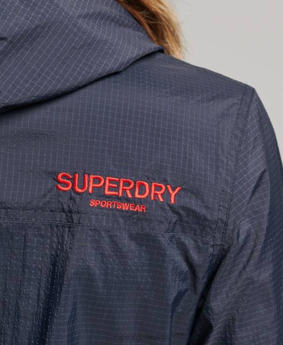 Superdry jachetă ușoară cu logo standard cod îmbrăcăminte marina femei JX0Z3540
