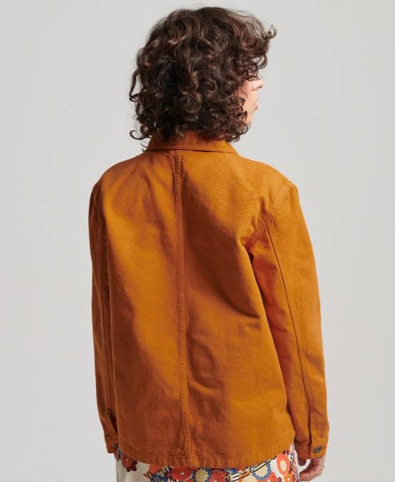 Superdry jachetă vintage din bumbac organic îmbrăcăminte maro femei JX0Z3538