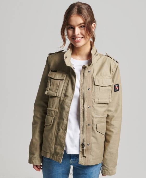 Superdry jachetă vintage m65 îmbrăcăminte bronzat femei JX0Z3525