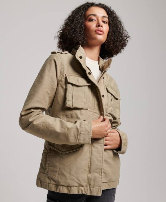 Superdry jachetă vintage m65 îmbrăcăminte bronzat femei JX0Z3534