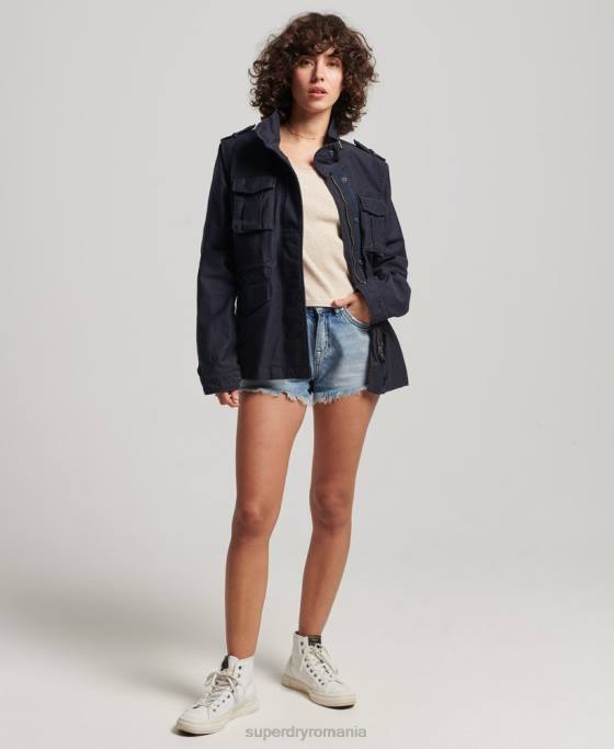 Superdry jachetă vintage m65 îmbrăcăminte marina femei JX0Z3520