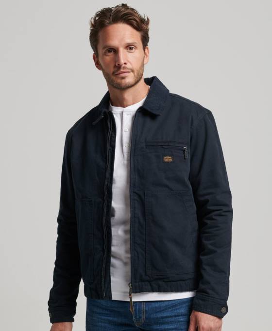 Superdry jachetă vintage ranch harrington îmbrăcăminte marina bărbați JX0Z1030