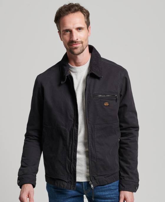 Superdry jachetă vintage ranch harrington îmbrăcăminte maro bărbați JX0Z914